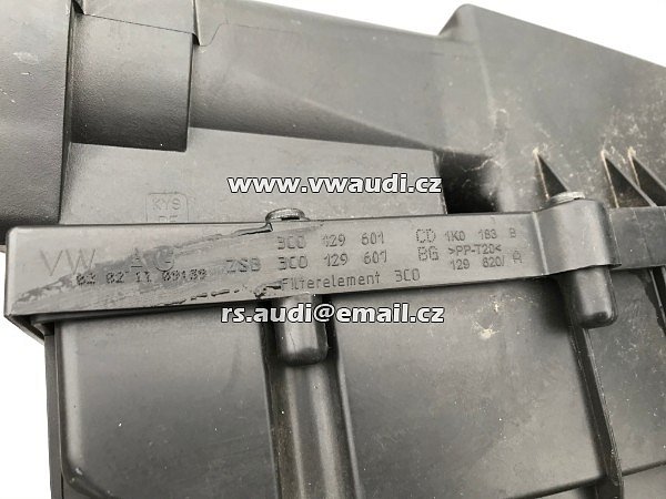 3CO 129 601 - 3C0 129 601 . 3CO 129 607 . 3CO 129 607  Obal vzduchového filtru FILTRBOX  VW Golf 6 MK VI  Passat  B7 3AA 2011  TDI 2,0  - 5