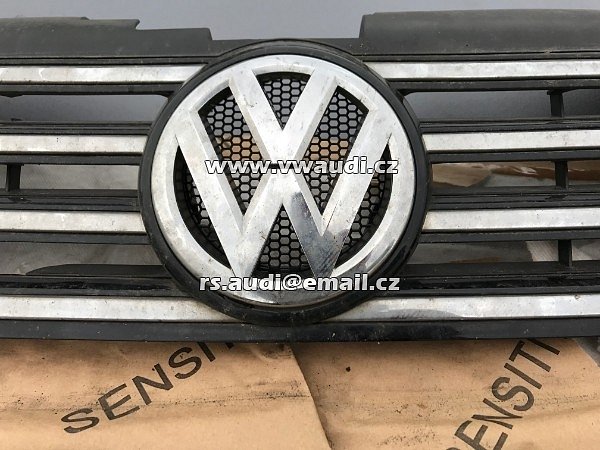 3AA 853 651 OQE  mřížka maska přední grill  VW Passat 3C B7 chrom / černá s vysokým leskem - 3