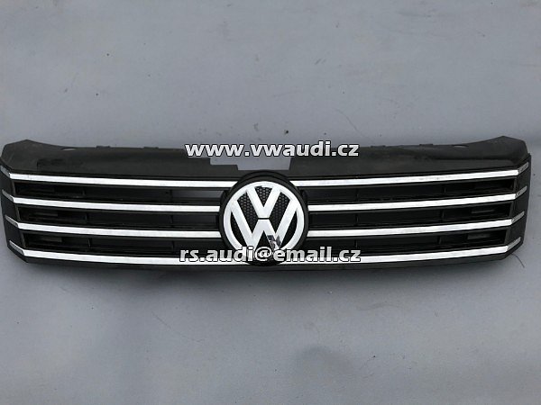  3AA 853 651 OQE  3AA 853 653  3AA 853 651     mřížka maska přední grill  VW Passat 3C B7 chrom / černá s vysokým leskem - 2