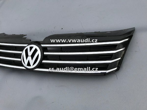  3AA 853 651 OQE  3AA 853 653  3AA 853 651     mřížka maska přední grill  VW Passat 3C B7 chrom / černá s vysokým leskem - 3