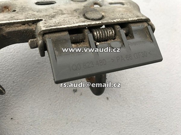  1Q0 823 480 . 1QO 823 480 Zámek kapoty VW GOLF V VI JETTA III IV EOS SHARAN horní část Do kapoty na kapotu  - 5