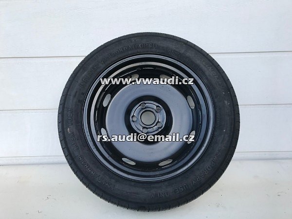  5QJ 601 027A  VW Tiguan 5NA dojezdové kolo T145/85 R18 4Jx18H2 ET28 5QJ601027A . - 3