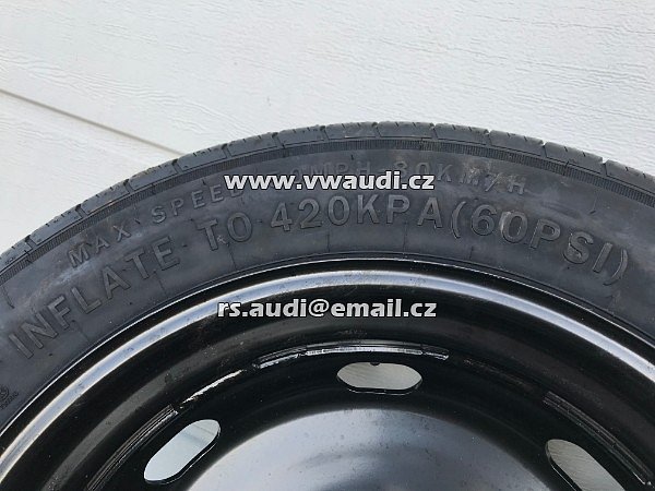  5QJ 601 027A  VW Tiguan 5NA dojezdové kolo T145/85 R18 4Jx18H2 ET28 5QJ601027A . - 5