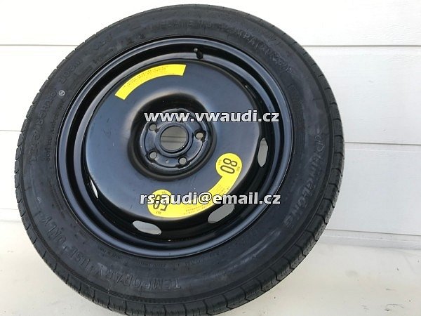  5QJ 601 027A  VW Tiguan 5NA dojezdové kolo T145/85 R18 4Jx18H2 ET28 5QJ601027A . - 6