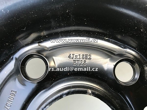  5QJ 601 027A  VW Tiguan 5NA dojezdové kolo T145/85 R18 4Jx18H2 ET28 5QJ601027A . - 9