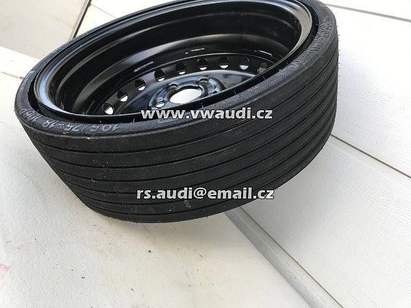  80A 601 027A .  8OA 601 027A .DOJEZDOVÉ KOLO  Audi Q5 FY rezervní kolo  80A601027 kompletní rezervní kolo 195/75 18  - 4