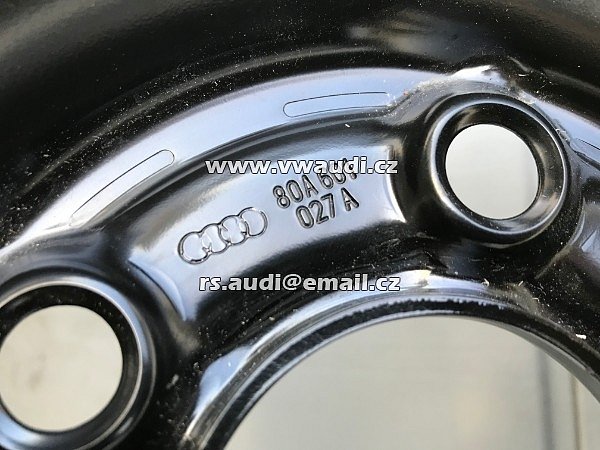  80A 601 027A .  8OA 601 027A .DOJEZDOVÉ KOLO  Audi Q5 FY rezervní kolo  80A601027 kompletní rezervní kolo 195/75 18  - 7