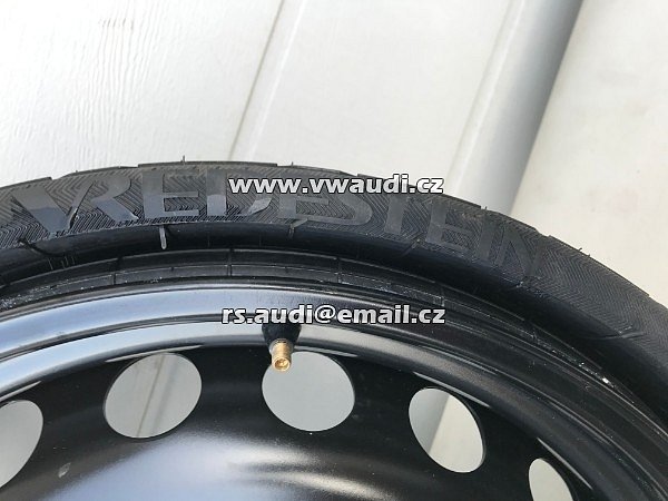 4K9 601 010   DOJEZDOVÉ KOLO Audi Q7 195 55 R20     rozměr disku 20    Rezerva 20   &quot; . Rezervní kolo na dojetí - dojezdové kolo . disk ocelový + pneu .  - 4