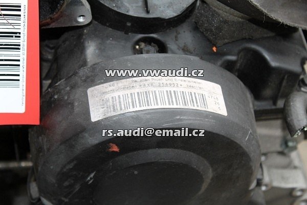  Axr AXR  motor bez příslušenství VW GOLF 4 Variant AXR 038100040G 1.9 74 KW 101 PS Diesel 07/2002 - 7