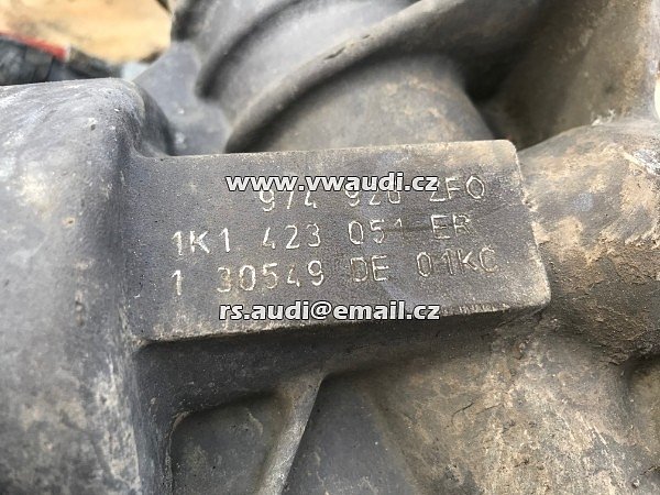 Servomotor - hřeben - 1K1 423 051 ER + jednotka el. 1K0 909 144P . 1KO 909 144P  VW Golf 6 MK6 VI  3 + 5dvéř 2011 - - 2