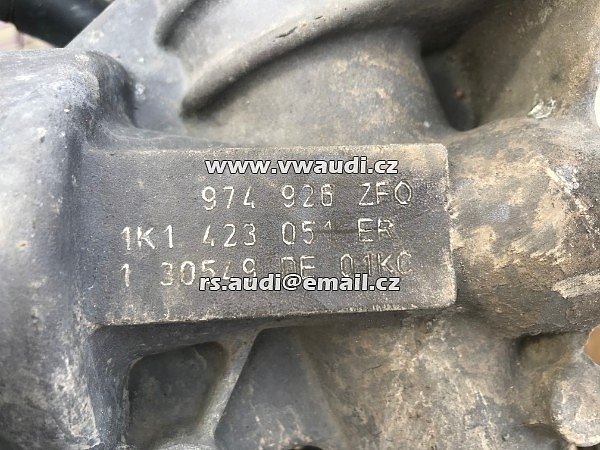 Servomotor - hřeben - 1K1 423 051 ER + jednotka el. 1K0 909 144P . 1KO 909 144P  VW Golf 6 MK6 VI  3 + 5dvéř 2011 - - 3