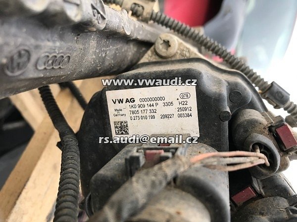 Servomotor - hřeben - 1K1 423 051 ER + jednotka el. 1K0 909 144P . 1KO 909 144P  VW Golf 6 MK6 VI  3 + 5dvéř 2011 - - 4