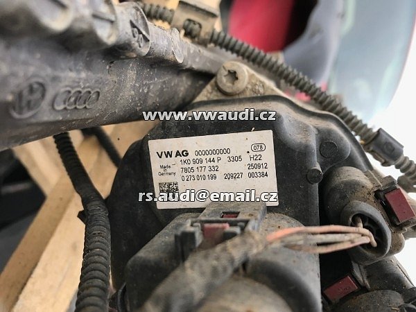Servomotor - hřeben - 1K1 423 051 ER + jednotka el. 1K0 909 144P . 1KO 909 144P  VW Golf 6 MK6 VI  3 + 5dvéř 2011 - - 5