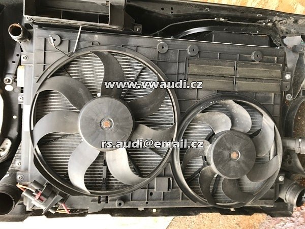 1KO 121 207BC VW PASSAT 2012 - 2014  CC  B7 b7 3AA - Přední čelo chladičová stěna Ventilátor + řídící jednotka chlazení  sahara větráky   Ventilátor + řídící jednotka chlazení  - 3