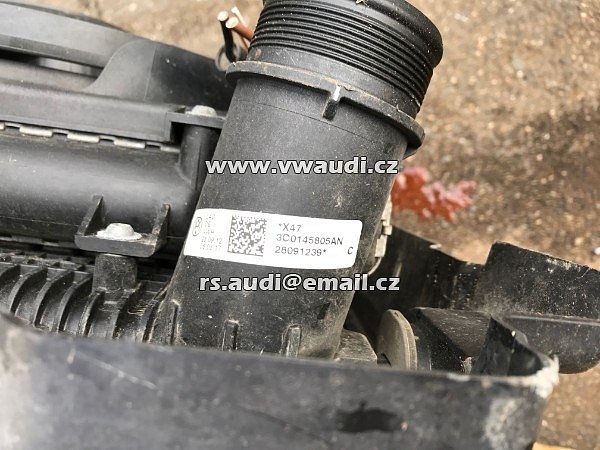 3C0 145 805AN  Chladič stlačeného vzduchu  intercooler chladič turba VW, Seat, Passat 362 Cayc Cffb Cfgb Clla Cdga Ckma   VW PASSAT 2012 - B7 b7 3AA  VW Passat Alltrack 365 Variant 3C5 5N_ - 2