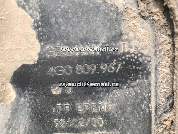 4G0 821 133 D  Audi A6 4G, levá přední 4G0821133D NADKOLÍ PODBĚH KOLA plastový podběh ( blátič kola ) - 4