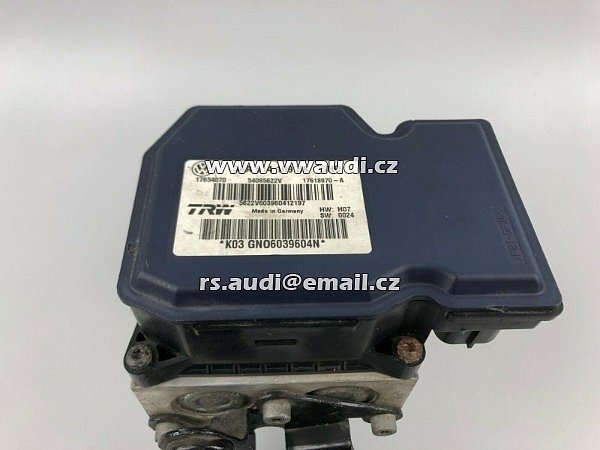  3AA 614 109BK  17654070 54085622V 17618970A  VW Passat  B7 2010 až 2015 B7 ABS čerpadlo a řídicí jednotka ECU -  3AA 614 109 BK - 3