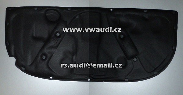 8E0 863 825AF  AUDI A4 8E  (B6) + AVANT Audi A4 B6 8E  8E0863825AF  Tlumení hluku - deka do kapoty , odhlučnění motoru zvuková izolace . Kapota přední - 2