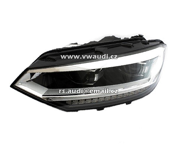 0 301 299 233 00    Vw Touran II  2 5T  Voll LED  2017   Přední světlomet - FULL LED   LED DENNÍ SVÍCENÍ  LED hlavní světlomet přední světlo lampa levá přední strana LP řidič - 2