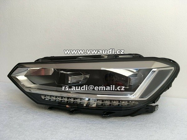 0 301 299 233 00    Vw Touran II  2 5T  Voll LED  2017   Přední světlomet - FULL LED   LED DENNÍ SVÍCENÍ  LED hlavní světlomet přední světlo lampa levá přední strana LP řidič - 4