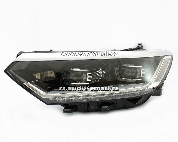 Valeo - 90136114 Plný LED světlomety VW Passat B8 3G originál 3G1941081G  Přední světlomet  FULL LED LED DENNÍ SVÍCENÍ  LED hlavní světlomet přední světlo lampa levá přední strana LP řidič - 2