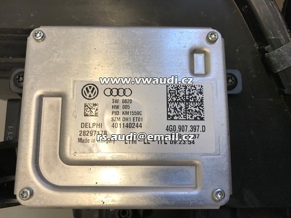  4G0 941 397 D, 4G0941397D, 4g0 941 397 d JEDNOTKA MODULU SVĚTLOMETU BALLAST DRL 4G0907697D    xenonové světlomety  Audi A3 A4 A5 A6 A7 . 4GO 941 397 D - 2