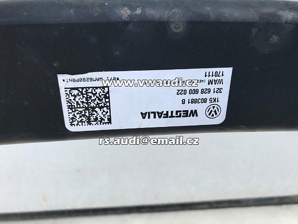 Westfalia 321 628 VW  Golf 5  6 VI 5K originál tažné zařízení snímatelná koule 1K5 803 881B tažné zařízení originál / koule tažný HÁK / - 9