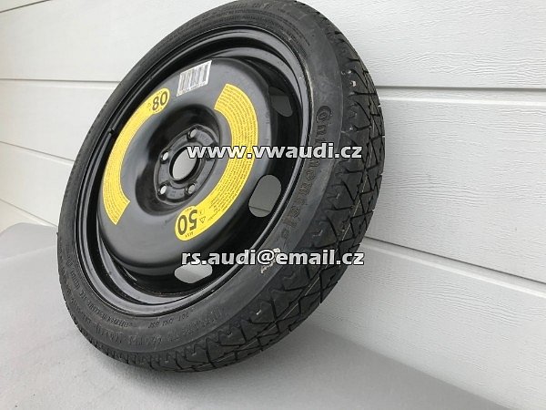 5Q0601027BT DOJEZDOVÉ KOLO REZERVA  AUDI Q2 Q3 VW T-ROC ŠKODA KAROQ 18&quot; 125/70  - 2