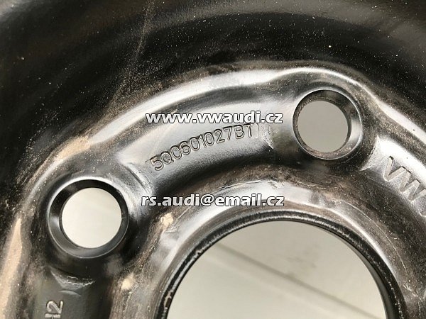 5Q0601027BT DOJEZDOVÉ KOLO REZERVA  AUDI Q2 Q3 VW T-ROC ŠKODA KAROQ 18&quot; 125/70  - 3