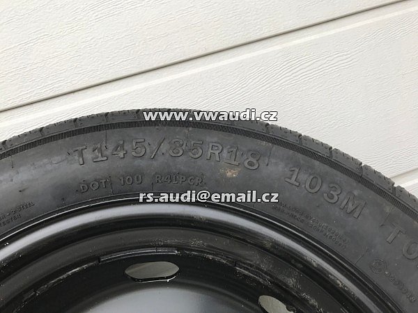 5QJ 601 027A   Dojezdové kolo Tiguan 5NA rezervní kolo T145/85 R18 4Jx18H2 ET28  - 8