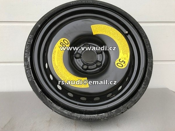 80A 601 027B AUDI Q5 Dojezdové kolo  18  -  6J x 18 ET24      195/75 -18 106P VREDESTEIN - 2