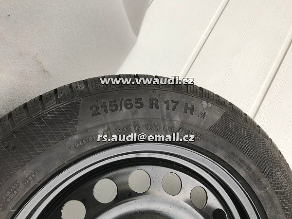 5QF601027_ / G VW Tiguan II AD1 originál 17 palcová kompletní kolo zimní kola ocel  - 3