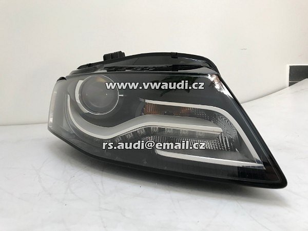 8KO 941 004G AUDI A4 B8 BI-XENON  D3S + LED   světlomet Bi-Xenon vpravo -   hlavní světlomet přední světlo lampa Pravá PP spolujezdec - 3