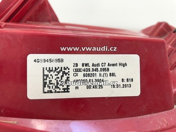 4G9 945 095 B AUDI Zadní levá boční LED zadní světlo A6 C7 4G  2012 - 2014 AVANT kombi - 7