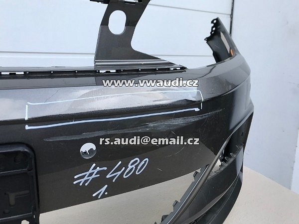 2G0 807 221 VW POLO 6 2G 2017 NÁRAZNÍK PŘEDNÍ + PDC otvory na parkovací čidla  - 4