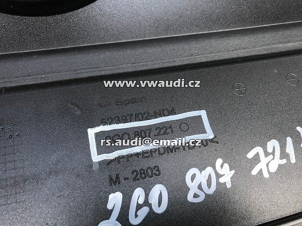 2G0 807 221 VW POLO 6 2G 2017 NÁRAZNÍK PŘEDNÍ + PDC otvory na parkovací čidla  - 12