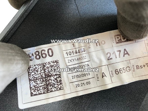2G0 807 221 VW POLO 6 2G 2017 NÁRAZNÍK PŘEDNÍ + PDC otvory na parkovací čidla  - 15