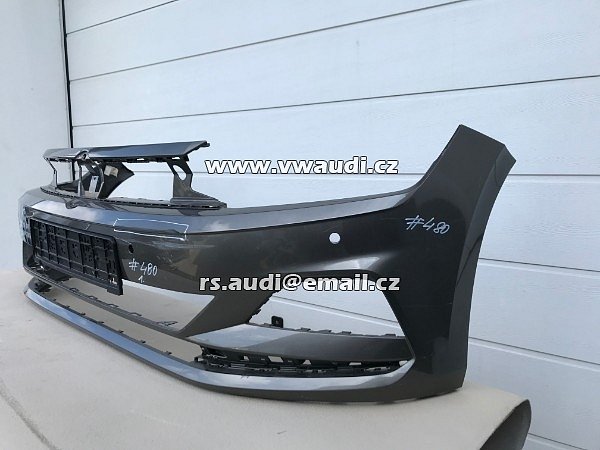 2G0 807 721A VW POLO 6 2G 2017 NÁRAZNÍK PŘEDNÍ + PDC otvory na parkovací čidla   - 2