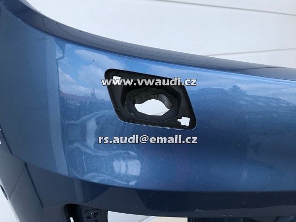 5N0 807 221K VW Tiguan 5N Facelift   přední nárazník z roku park systém otvory pdc + ostřikovače světel   PDC SRA - 22