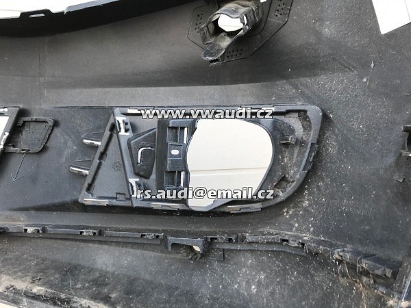 5N0 807 221K VW Tiguan 5N Facelift   přední nárazník z roku park systém otvory pdc + ostřikovače světel   PDC SRA - 11