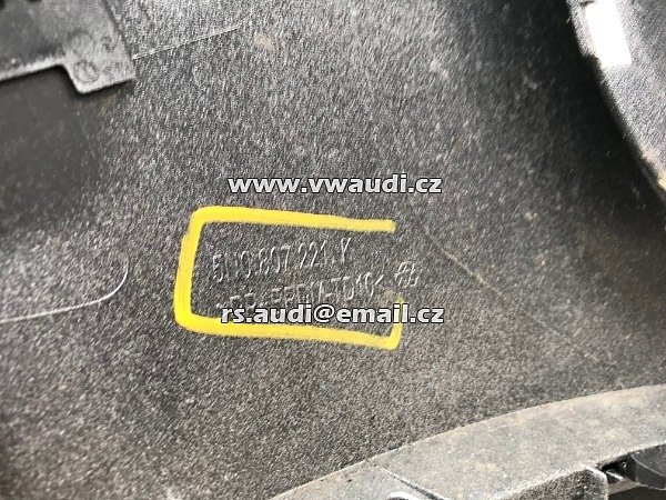 5N0 807 221 K VW Tiguan 5N Facelift   přední nárazník park systém otvory pdc + ostřikovače světel    PDC SRA  - 9