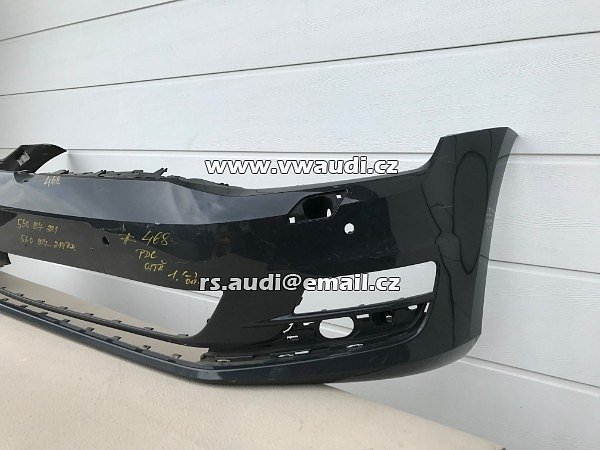 5G0807221 VW Golf VII  7 5G  - 2012 - 2017   přední nárazník park systém otvory pdc + ostřikovače světel   - 11