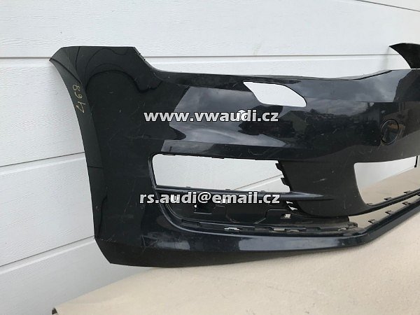 5G0807221 VW Golf VII  7 5G  - 2012 - 2017   přední nárazník park systém otvory pdc + ostřikovače světel   - 16