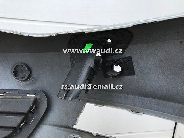 5G0807221  VW Golf VII  7 5G  - 2012 - 2017   přední nárazník park systém otvory pdc + ostřikovače světel  BÍLÁ barva candyweis - 9