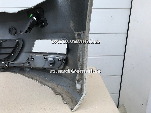 5G0807221  VW Golf VII  7 5G  - 2012 - 2017   přední nárazník park systém otvory pdc + ostřikovače světel  BÍLÁ barva candyweis - 7
