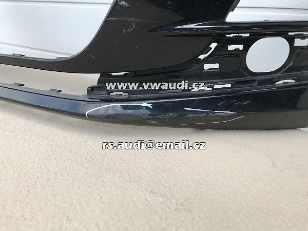5G0807221 VW Golf VII 7 5G   přední nárazník park systém otvory pdc + ostřikovače světel ČERNÁ barva  - 18