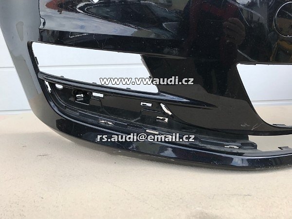 5G0807221 VW Golf VII 7 5G   přední nárazník park systém otvory pdc + ostřikovače světel ČERNÁ barva  - 14