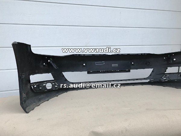 5G0807221 VW Golf VII 7 5G   přední nárazník park systém otvory pdc + ostřikovače světel ČERNÁ barva  - 12