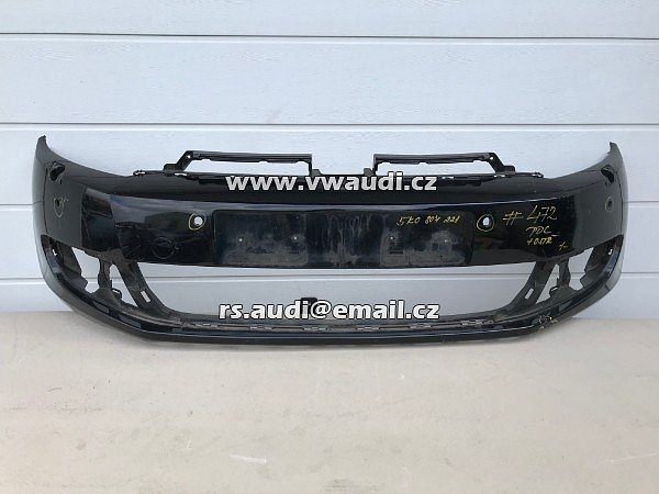 5k0 807 221 VW Golf VI 6 přední nárazník 5KO 807 221 ČERNÁ barva  - 13