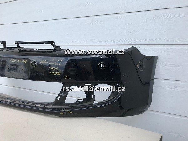  5k0 807 221 VW Golf VI 6 přední nárazník 5KO 807 221 ČERNÁ barva  - 22